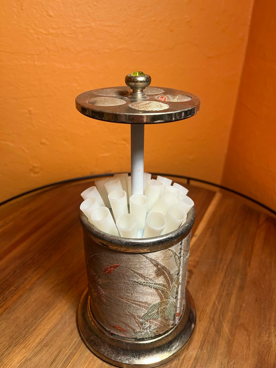Upholstered Cigarette Dispenser