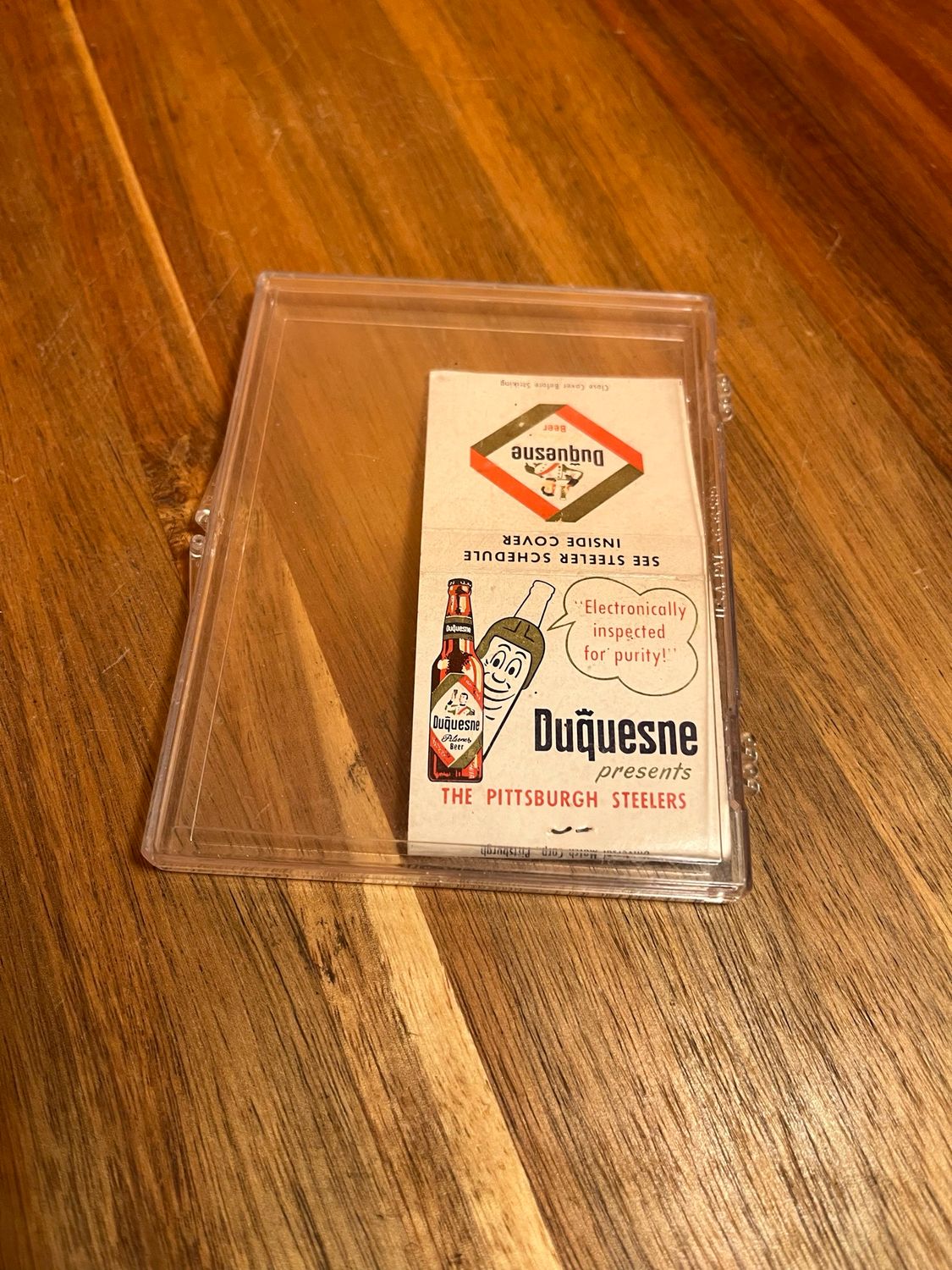 1957 Duquesne Steelers Matchbook