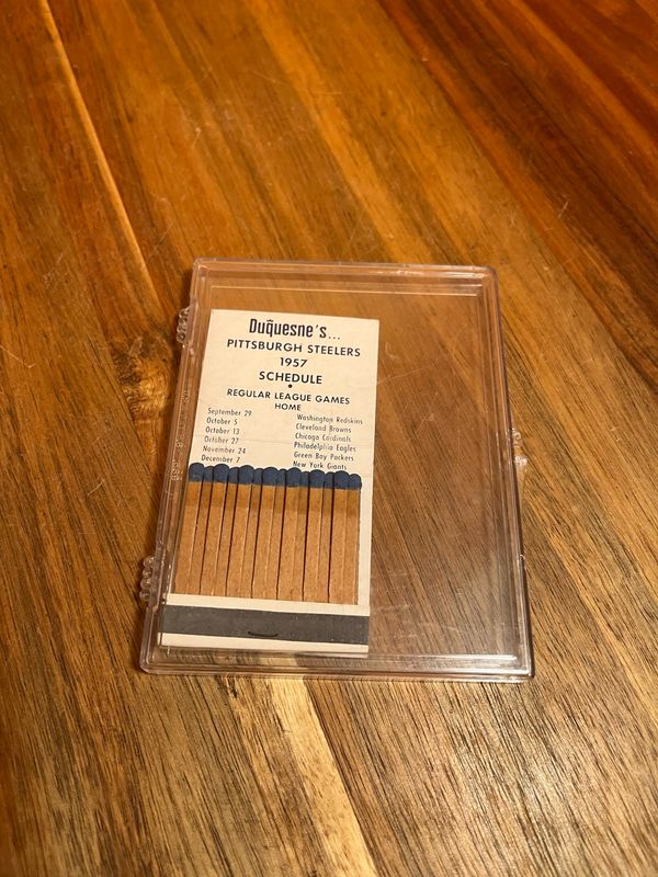 1957 Duquesne Steelers Matchbook