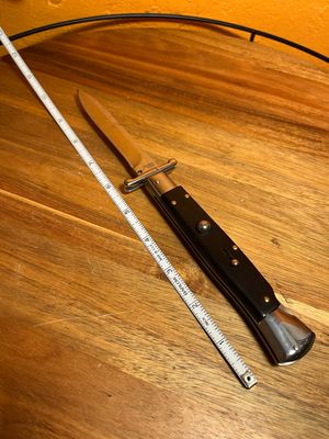 AKC World 10” Ebony Italian Switchblade Knife READ DESCRIPTION