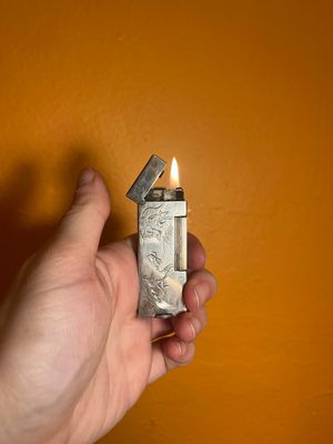 Dunhill Shanghai 900 Silver Side Strike Lighter