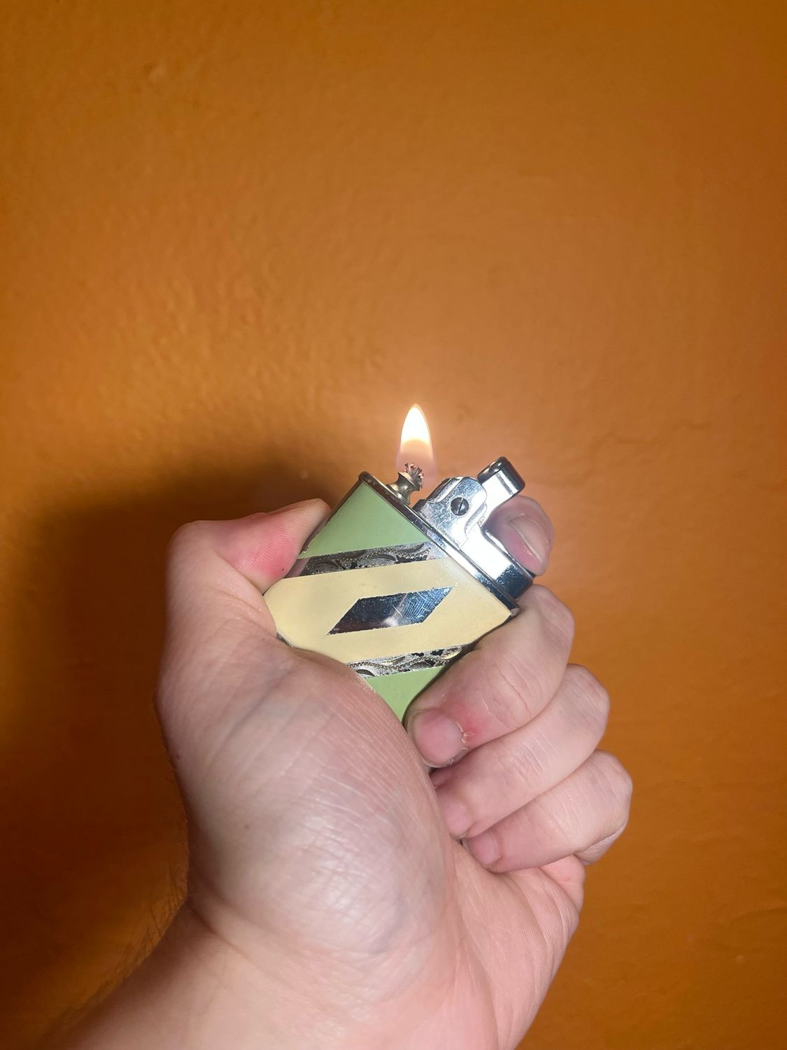 Green &amp; Cream MCM Lighter