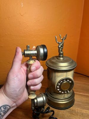 Marbled Musical Rotary Phone Table Lighter