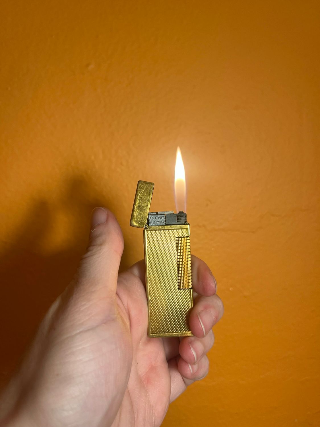 Dunhill Swiss Made Golden Side Strike Lighter
