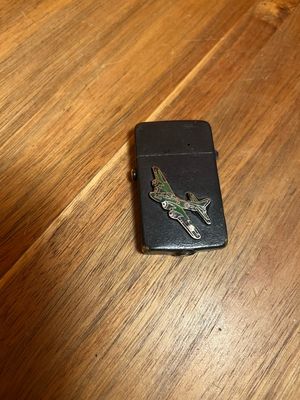HW Hanway Made In Bavaria Plane Button Lite Flip Top Lighter