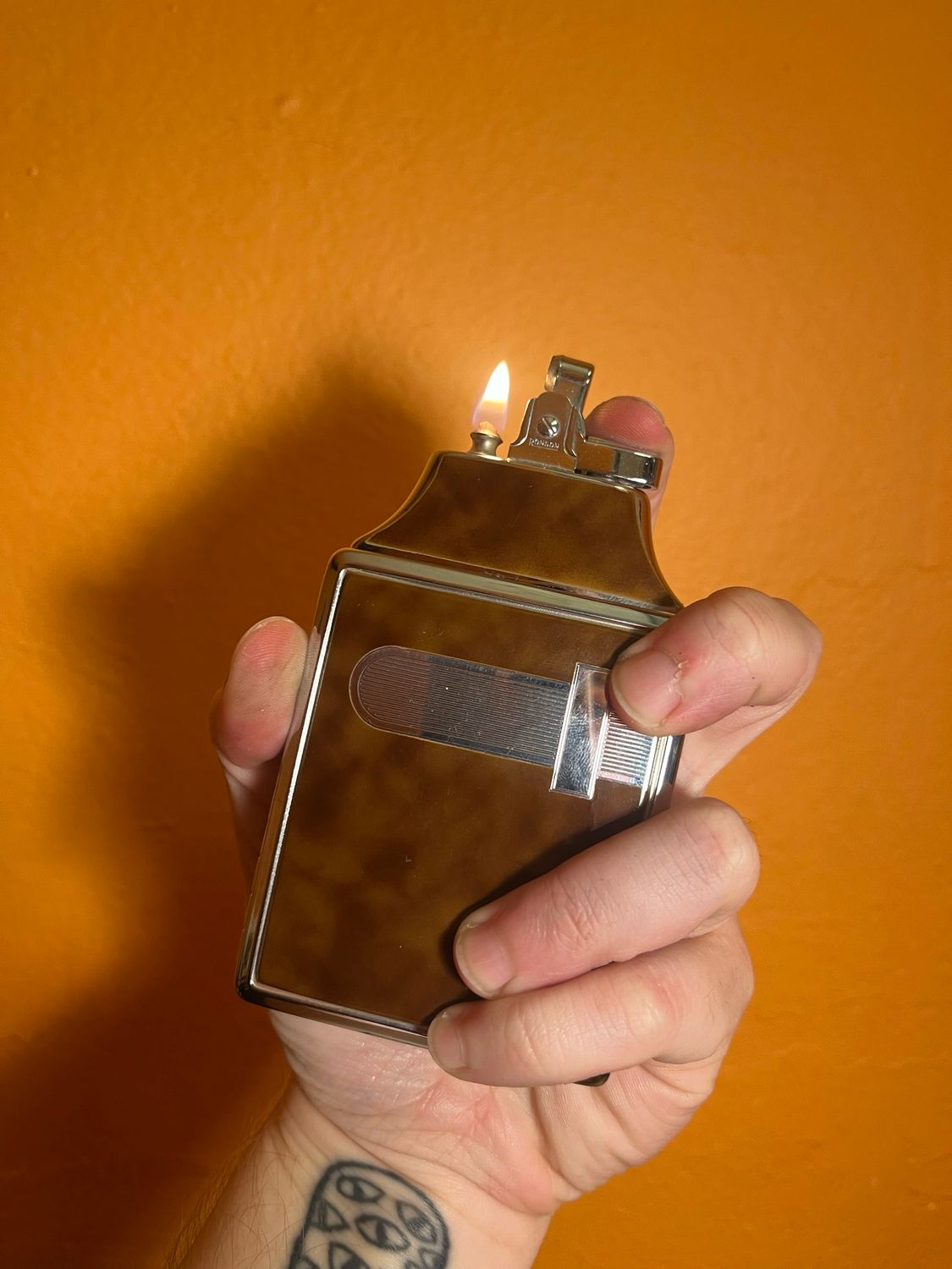 Ronson Mastercase Cigarette Case Lighter With Accessories
