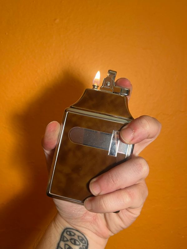 Ronson Mastercase Cigarette Case Lighter With Accessories