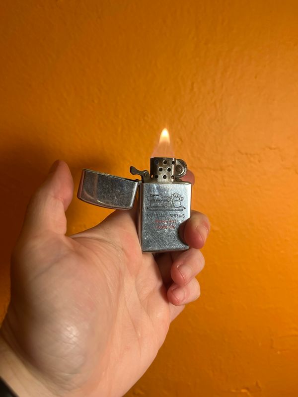 1979 Power Machinery Inc Houston TX Zippo Slim Lighter