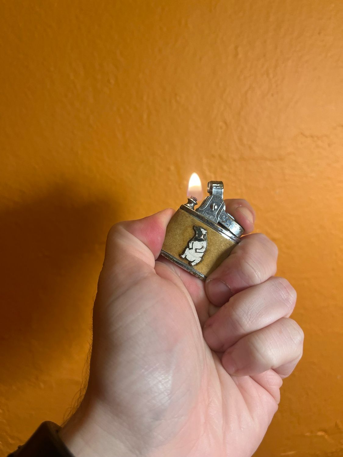 Worn Polar Bear Lighter