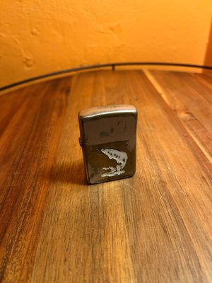 1950s Worn Fishing Zippo Lighter