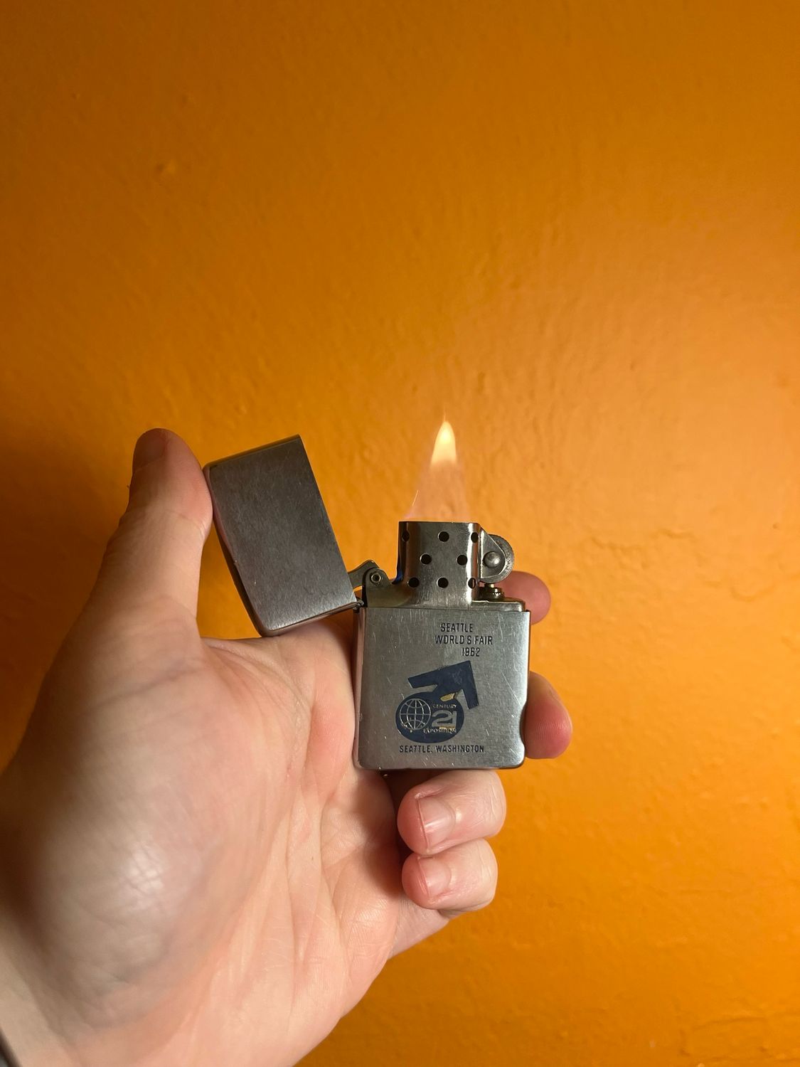 1961 1962 Worlds Fair Seattle WA Zippo Lighter
