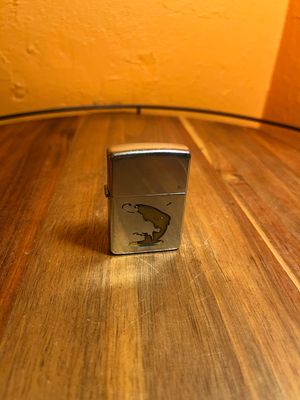 Pre-1950s Worn Fishing Zippo Lighter