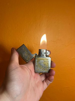 1960s Common Fishing Design Zippo Lighter