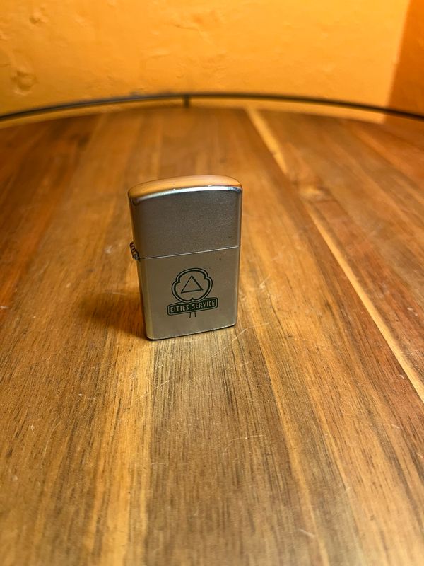 Cities Service Public Oil Co Troutman NC Flip Top Lighter