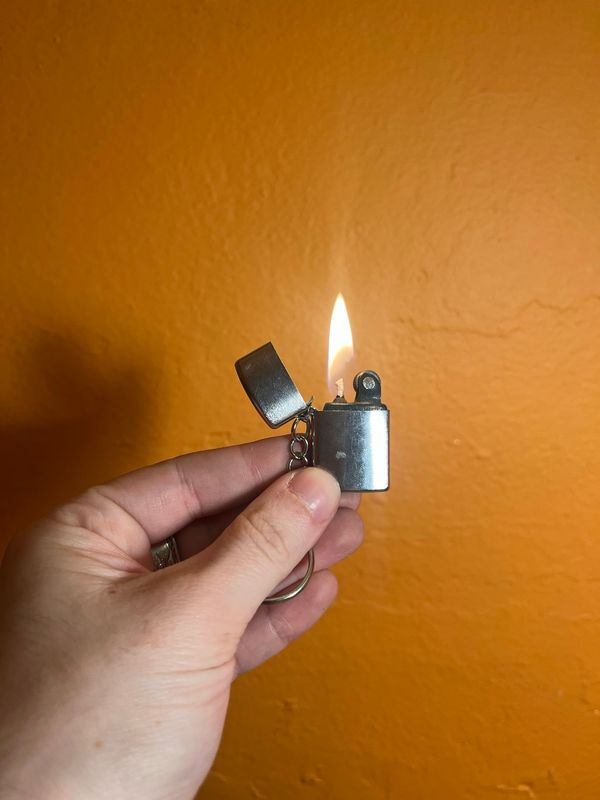 Mini Flip Top Keychain Lighter