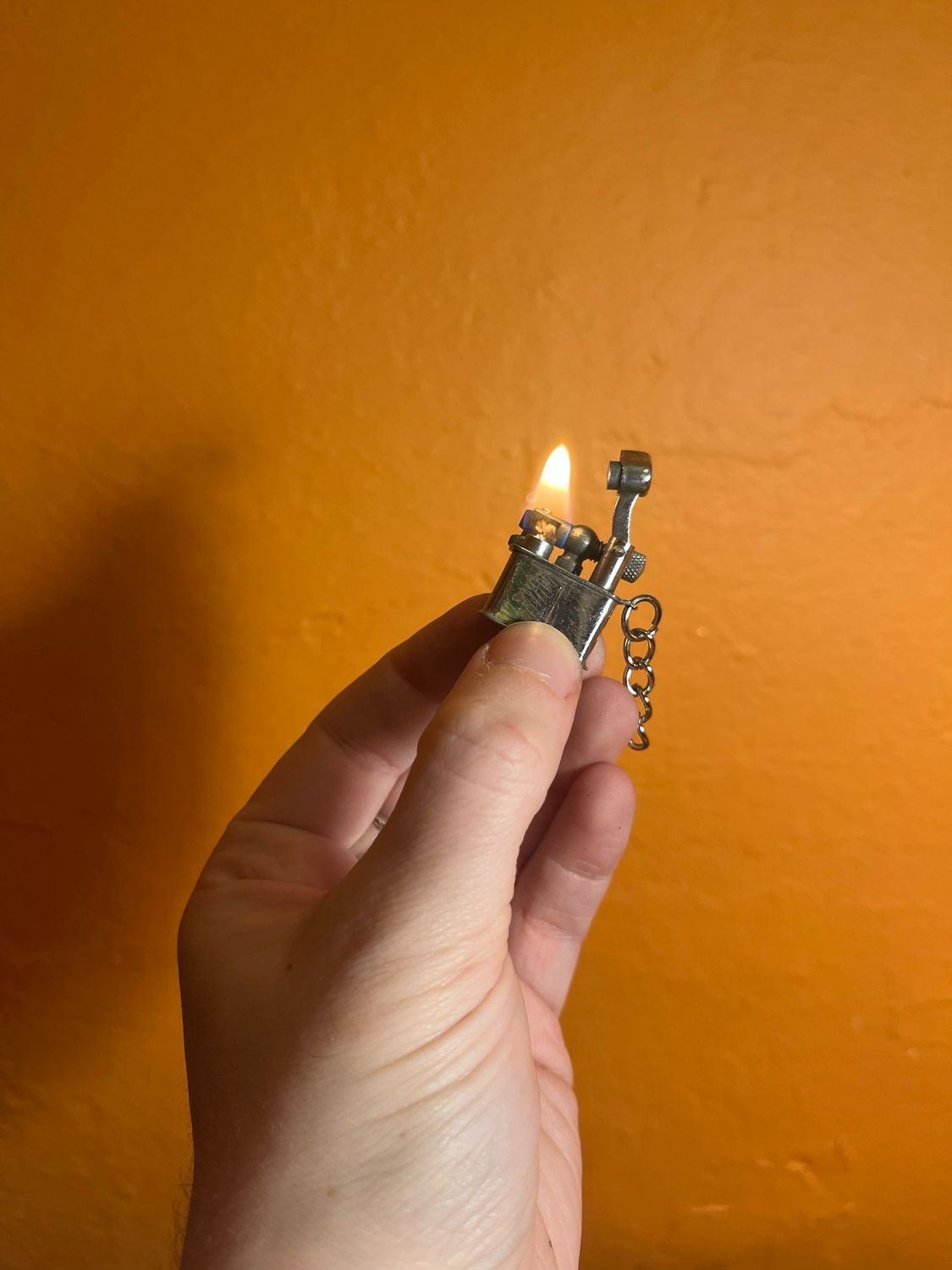 Worn Mini Lift Arm Keychain Lighter