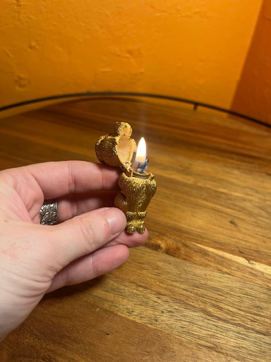 Florentine Gold Poodle Dog Lighter
