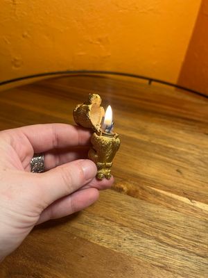 Florentine Gold Poodle Dog Lighter