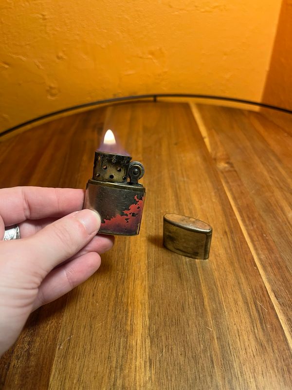 Worn Austrian Hurricane Lighter