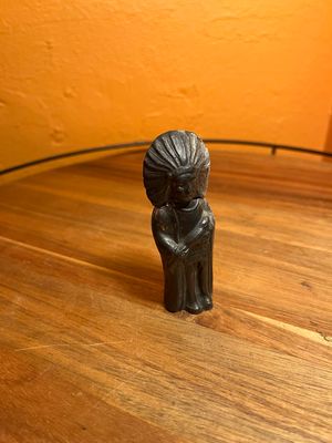 Standing Indigenous Chief Table Lighter