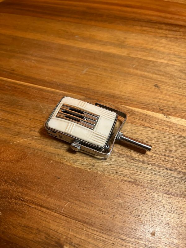 On The Air Old Fashioned Microphone Damaged Table Lighter