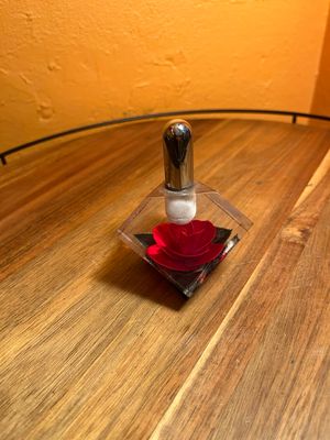 Red Rose Lucite Table Lighter