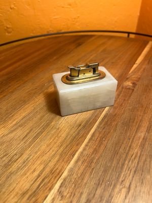 Evans Onyx Or Marble Stone Table Lighter
