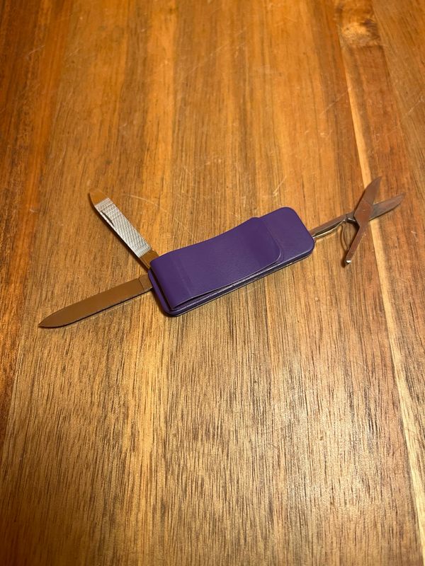 Salesman Sample UPS Purple Zippo Multitool Knife