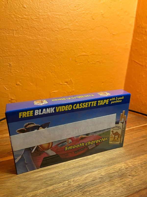 1990s Camel Blank Video Cassette Tape
