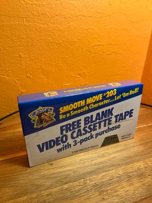 1990s Camel Blank Video Cassette Tape