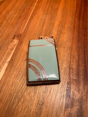 Evans Mint Green Cigarette Case Lighter