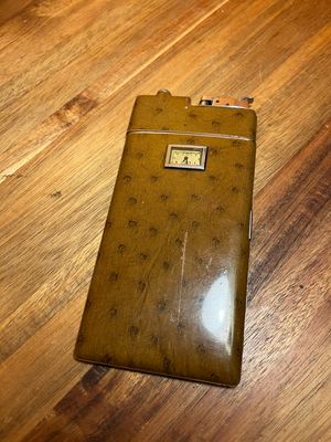 Evans Watch Face Cigarette Case Lighter