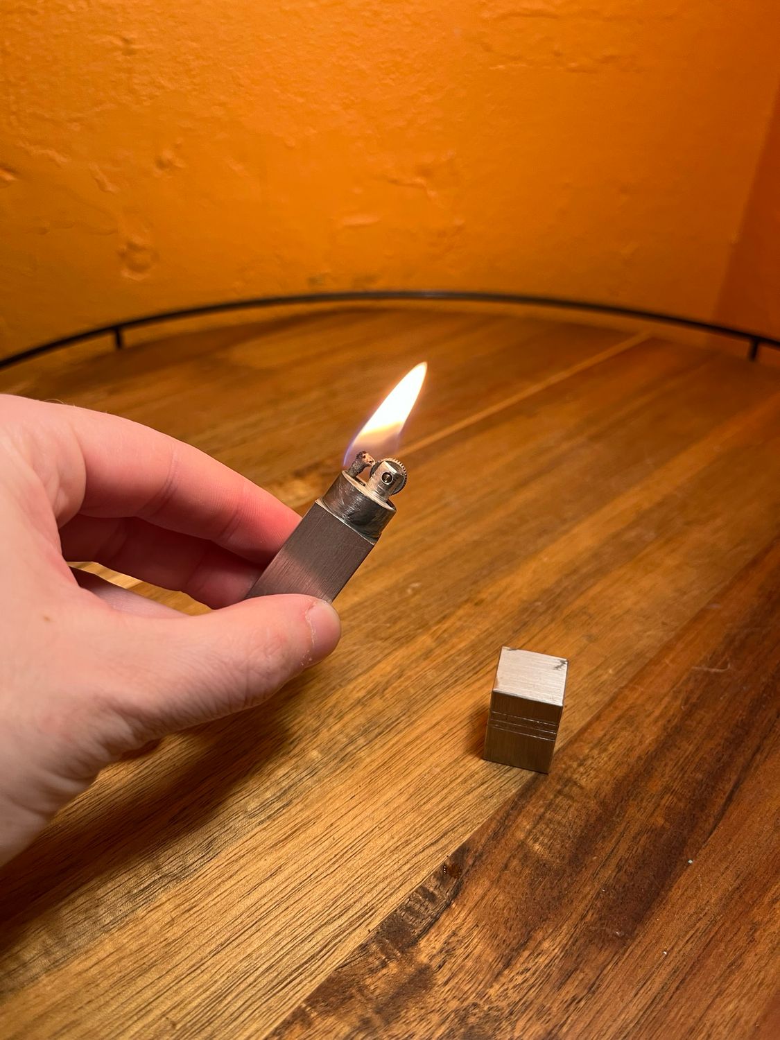 Distressed Aluminium Capsule Lighter