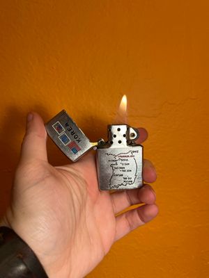 Knockoff Zippo Korea Map Flip Top Lighter