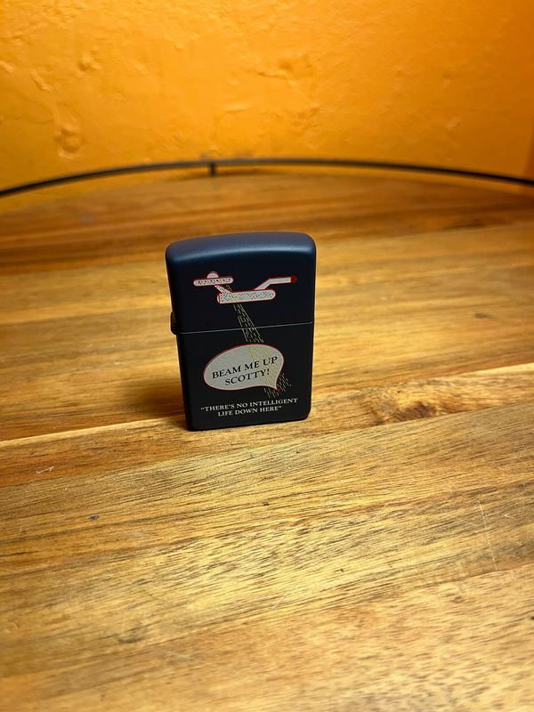 1995 Beam Me Up Scotty Zippo Ziplight COMES WITH LIGHTER INSERT