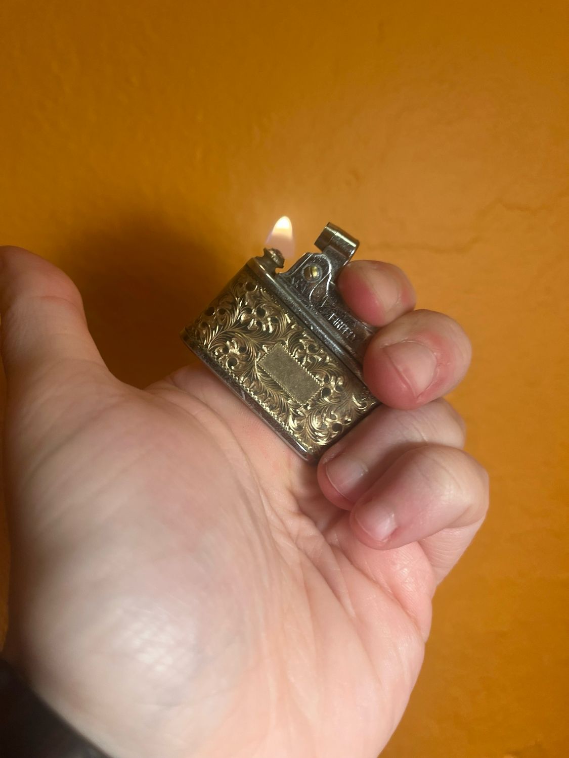 Firefly Golden Filigree Keychain Lighter