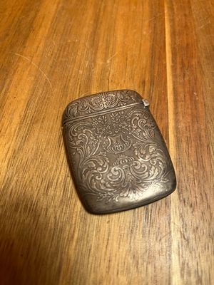 Customized Initials Sterling Silver Match Safe