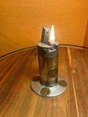 Ottoman Coins &amp; Aluminium Table Lighter