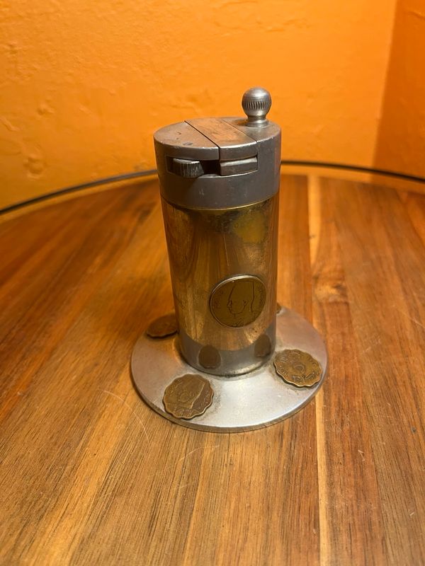 Ottoman Coins &amp; Aluminium Table Lighter