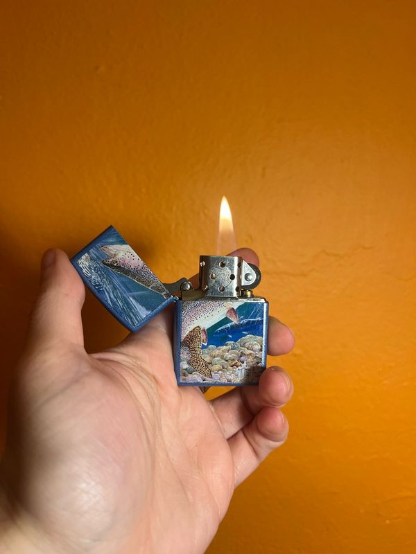 2008 Guy Harvey Rainbow Trout Blue Zippo Lighter