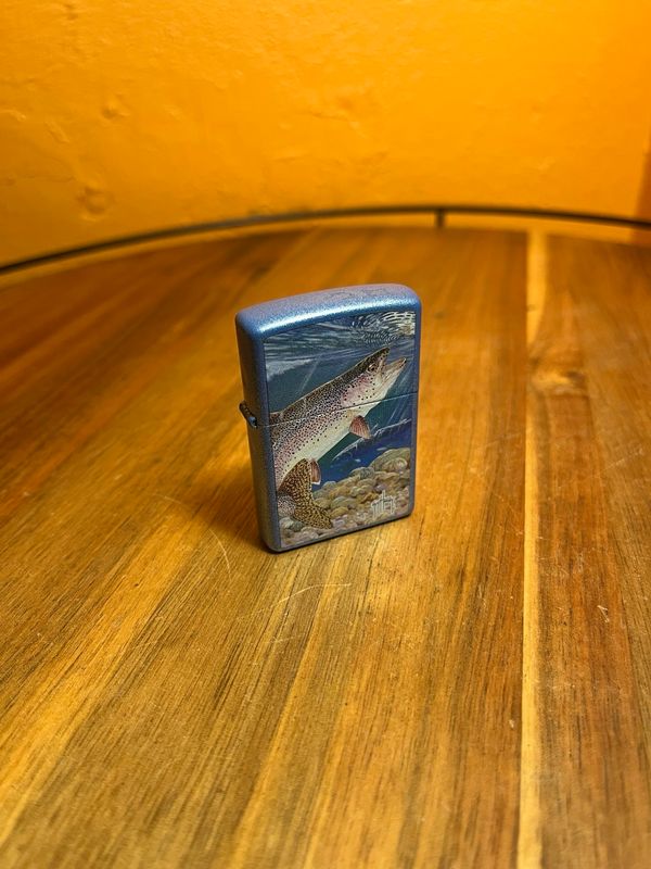 2008 Guy Harvey Rainbow Trout Blue Zippo Lighter