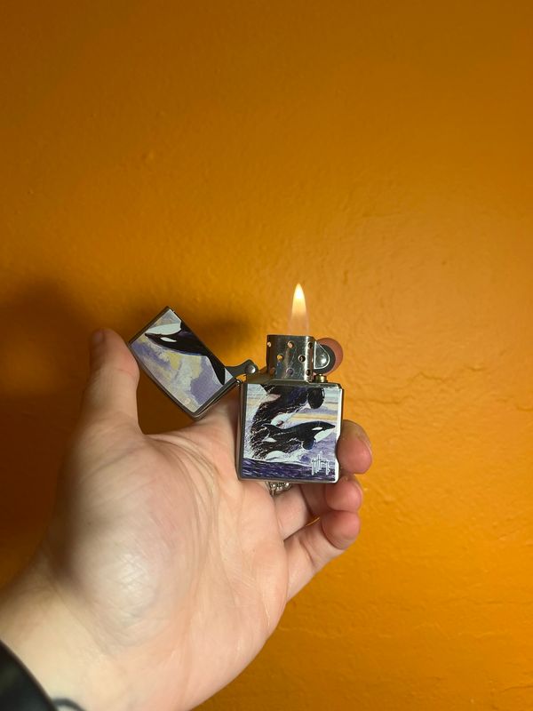 2008 Guy Harvey Orca Killer Whale Zippo Lighter