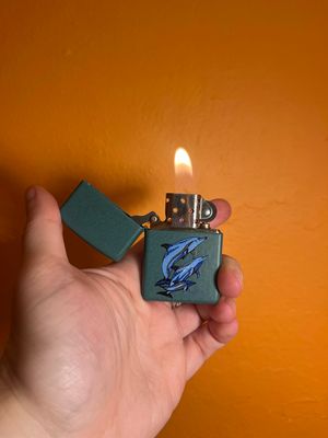 2001 Guy Harvey Green Dolphin Zippo Lighter
