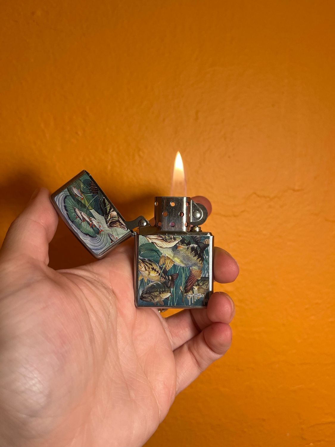 2006 Guy Harvey Lily Pond Zippo Lighter