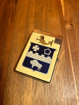 Buffalo Heraldry Cigarette Case Lighter