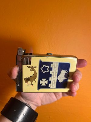 Buffalo Heraldry Cigarette Case Lighter