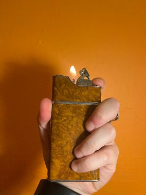 Evans Tawny Cigarette Case Lighter
