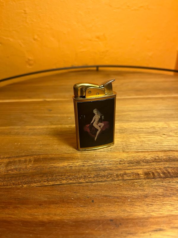 1950s Evans Spitfire Pinup Lighter