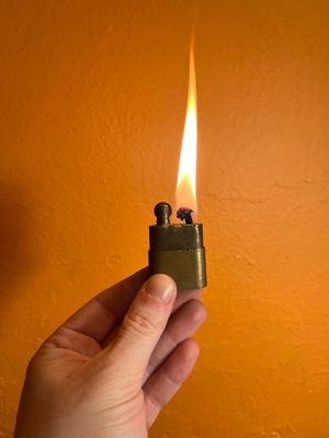 Capped Brass Trench Lighter