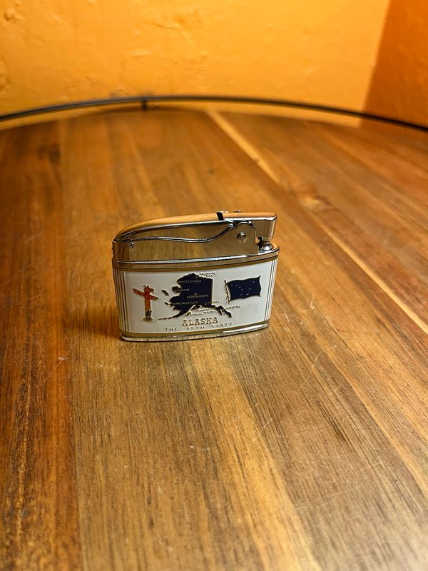 Totem Bowl Haines Alaska Formline Souvenir Flat Lighter
